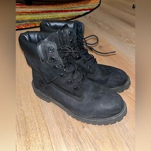 Men’s Black Leather Timberland 6" Premium Waterproof Boots